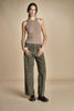 pantalone in velluto cropped