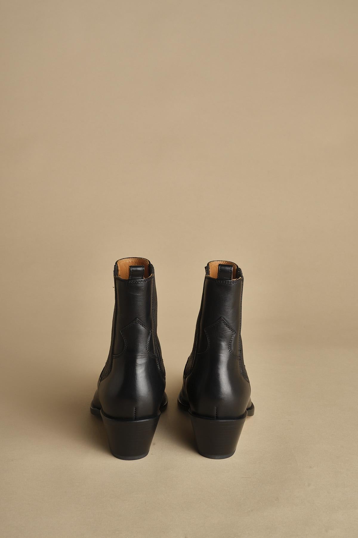 stivaletto texano. B10190ETRU-DC 01 NERO buttero 