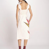 abito con impunture e fiore STRELITZIA SAND 349090 STRELITZIA farm rio 