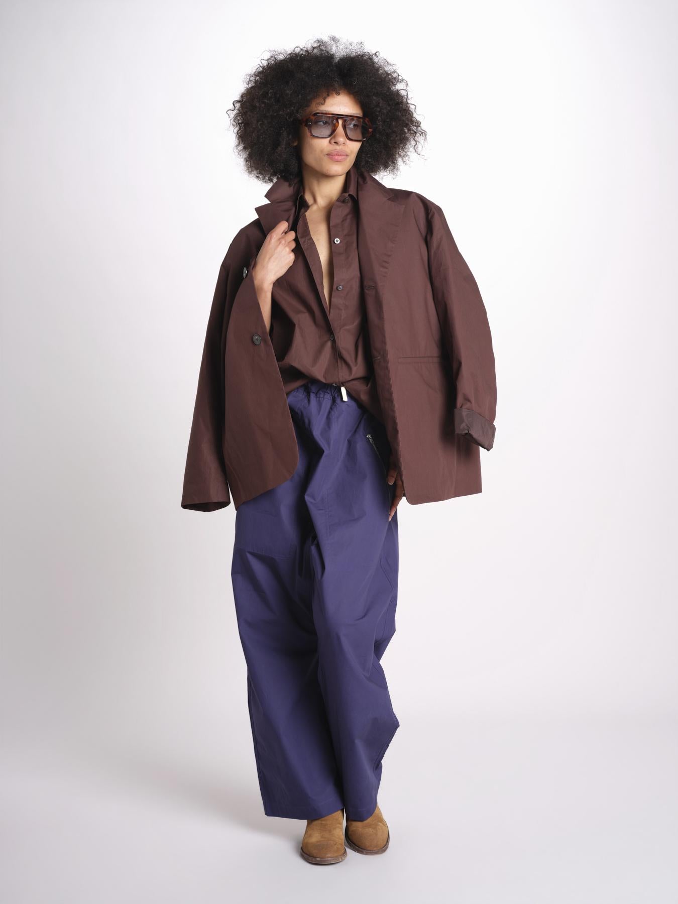 pantalone zip over in nylon PACK EBONY sofie d'hoore 