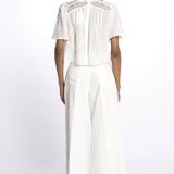 INGRID camicia cropped ricamo B0383 OFF W louise misha 