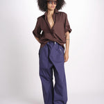 pantalone zip over in nylon PACK EBONY sofie d'hoore 