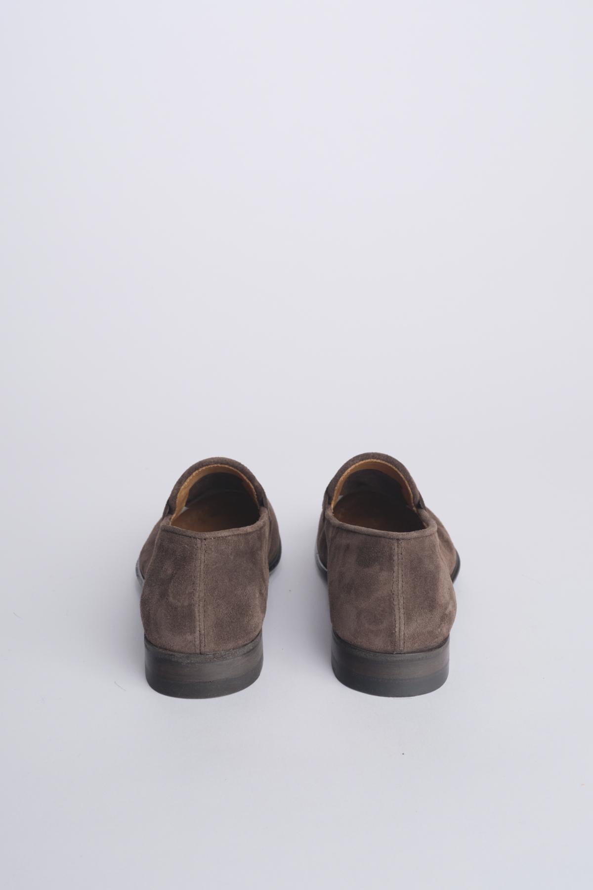 JANET mocassino suede fondo cuoio JANET 80013 EBANO alberto fasciani 