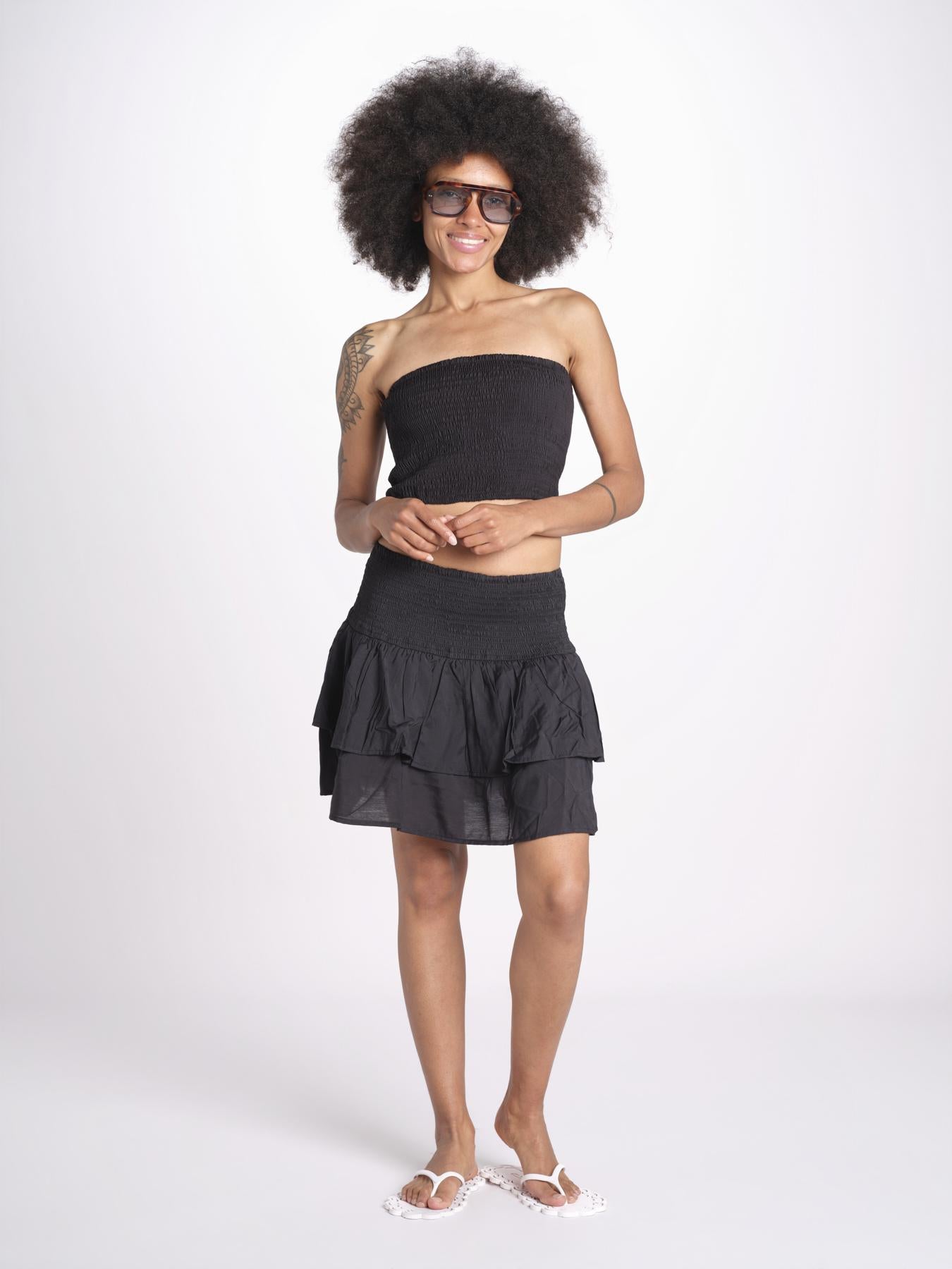 top fascia elastico MANDIBLATU NOIR laraethnics 