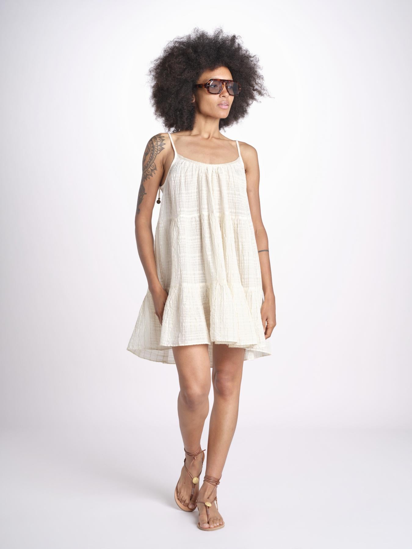 mini abito con spallina MIRABELA MINI WHITE christianzen 