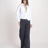 pantalone 5 tasche PIA CONFORTBULL NAVY BLUE true avenue 