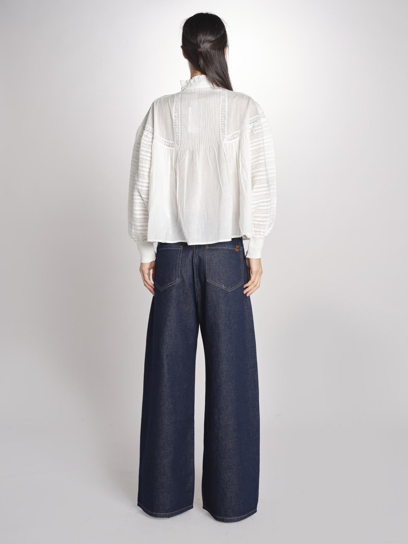 Camicia con ricami DAHALIA 2HVA27-V09771 BLANC vanessa bruno 