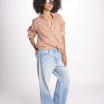 camicia stampa spina VT6248 ORANGE zen ethic 