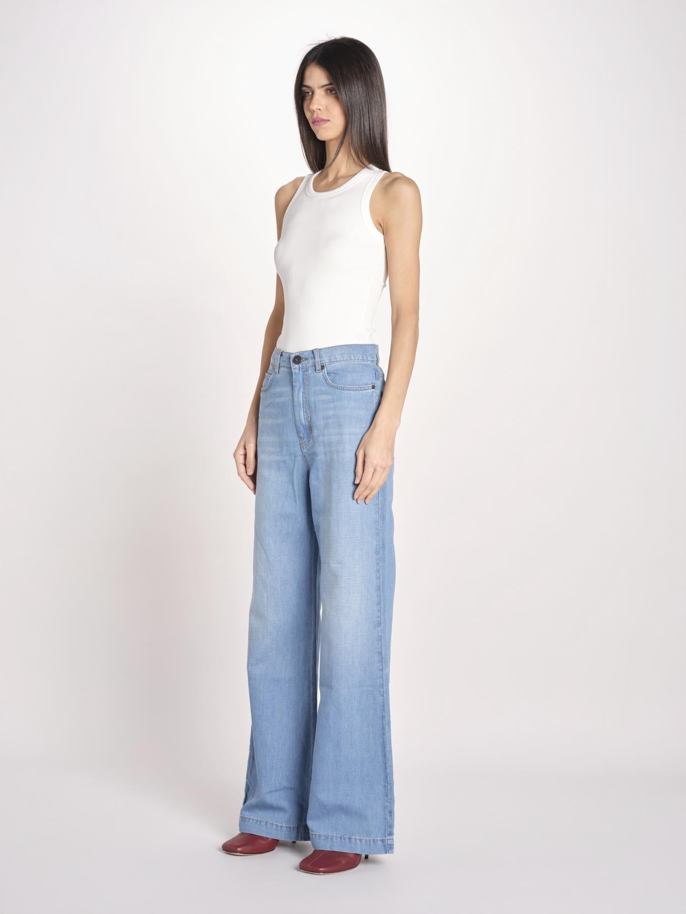 denim in misto lino LATINO 2615181012600 006 BLU weekend maxmara 