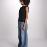 t-shirt asimmetrica ALLIA NOIR ba&sh 