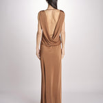 abito lungo in jersey con scollo dietro 3328 CHOKO access 