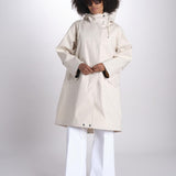parka con cappuccio LR-1061/D 8Z05 OFF WHITE mackintosh 