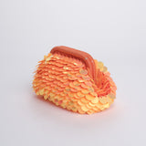 Clutch OIA piccola con paillettes OIA BAG ORANGE boheme couture 