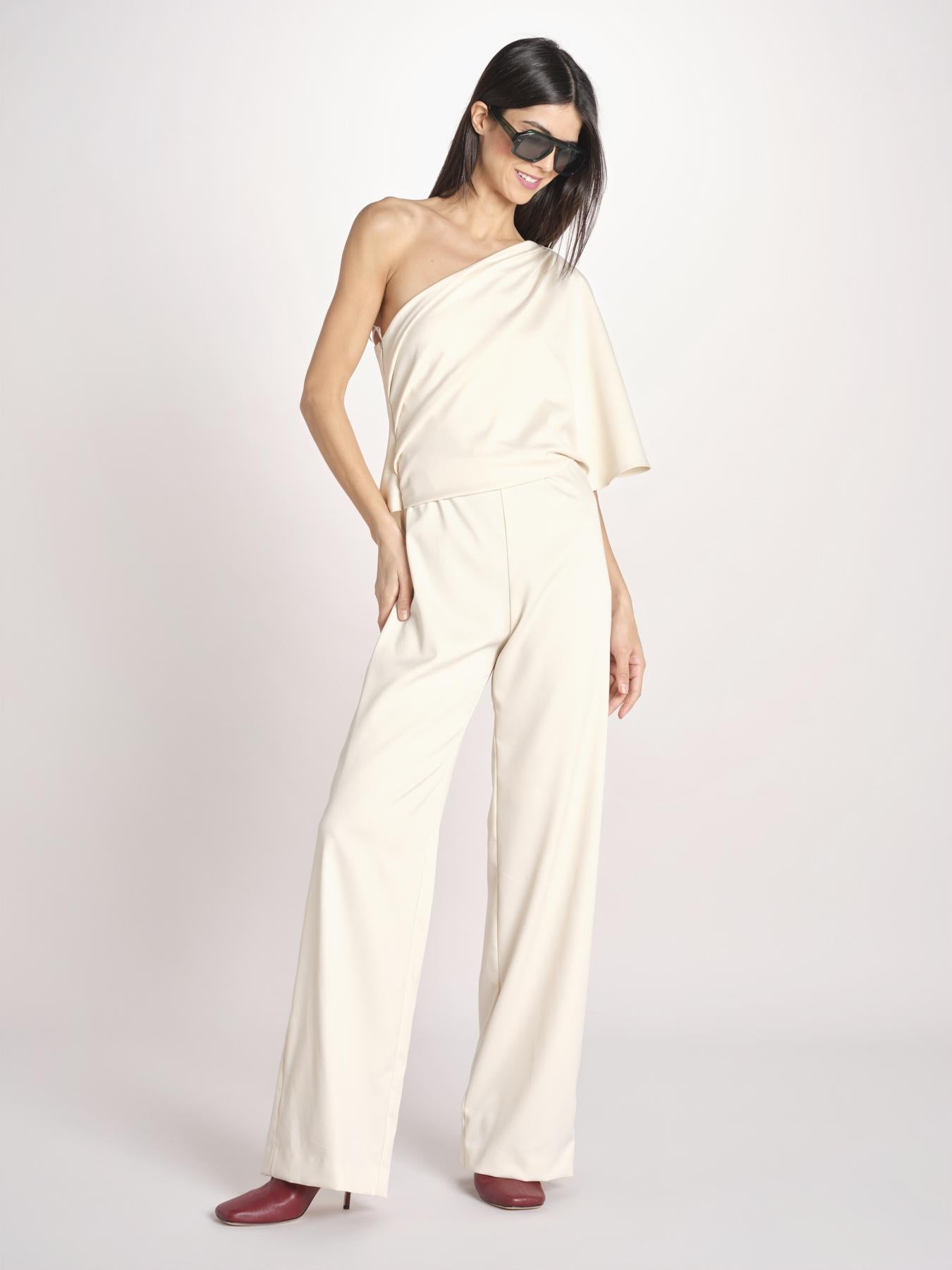 tuta asimmetrica RIO S26-142 004 IVORY oscar 