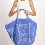 borsa grande SHQ-26E18- B 12 BLUET le daf 