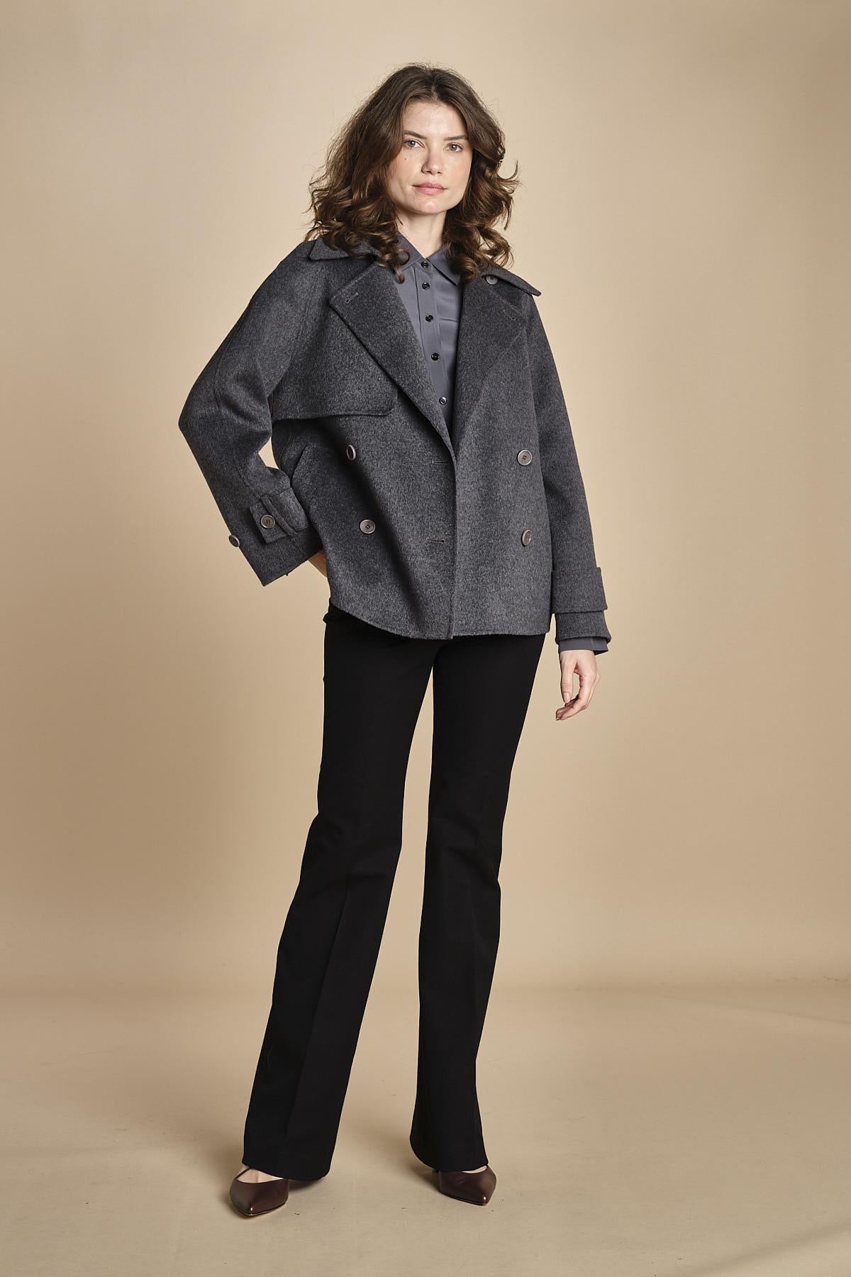 pantalone in gabardine stretch TARIFA JP001617 BLACK 0010 joseph 