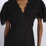 Abito VIVIAN lungo m/c sangallo VIVIAN1LDR BLACK antik batik 