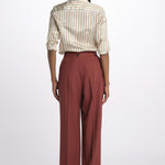Pantalone MORENA pinces lana seta MORENA687786 48 quelledue 