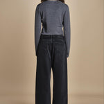 body scollo a v in merinos ANDERSON KNIT BODY GREY herskind 