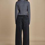 body scollo a v in merinos ANDERSON KNIT BODY GREY herskind 