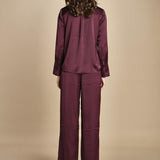 camicia in raso CANOLI PRUNE ba&sh 
