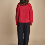 maglia a coste con la zip SANDOS CRIMSON studio nicholson 