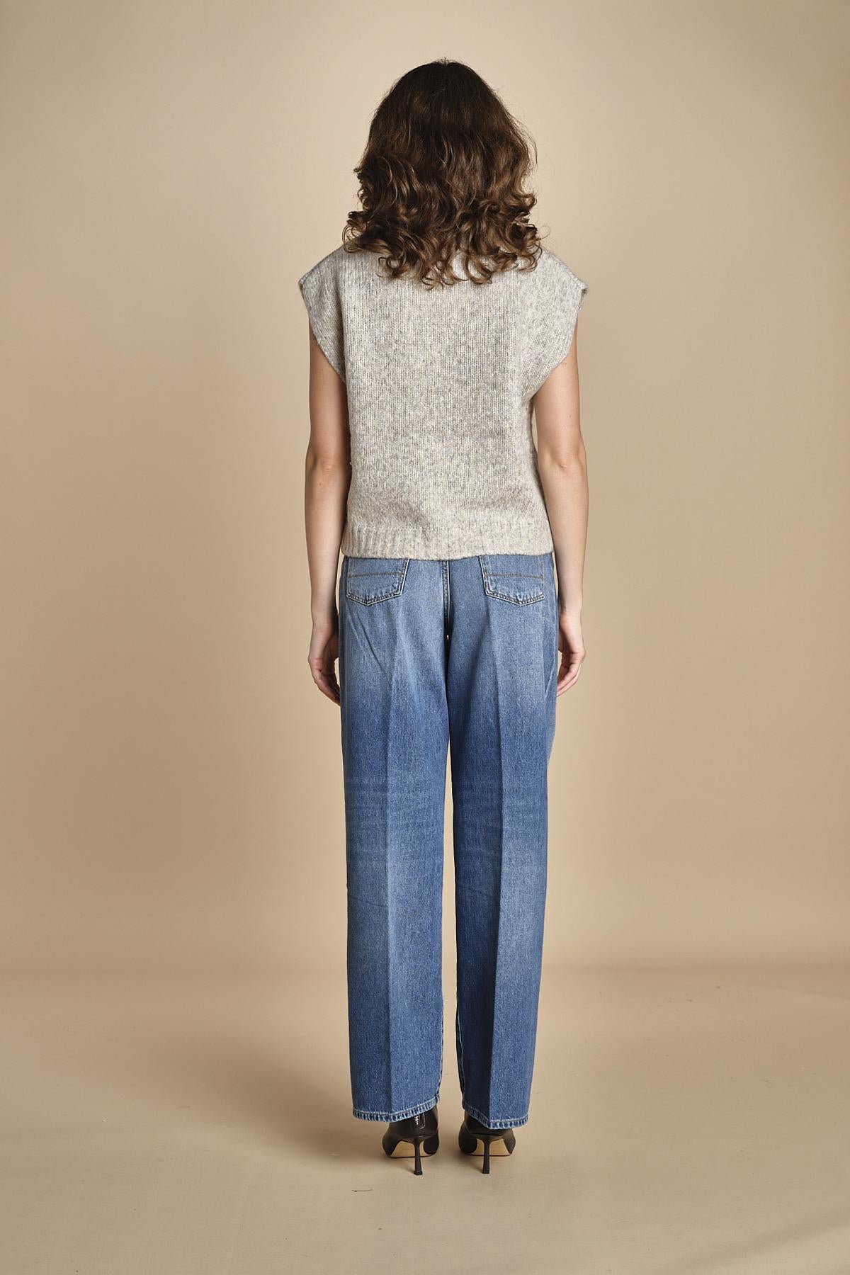 MAM gilet in shetland BEMV512 NATURAL hartford 