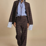 INES camicia da uomo a righe piu piping MJD117_A10016 0012 BLUE WHITE jejia 
