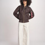 bomber basic SS100101 696 HUNTER BROWN alpha 