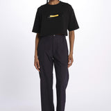 T-Shirt cropped logo Z500 NERO aspesi 