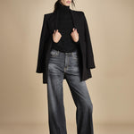denim lungo diritto CLARA OPENBLACK true avenue 