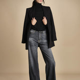 denim lungo diritto CLARA OPENBLACK true avenue 
