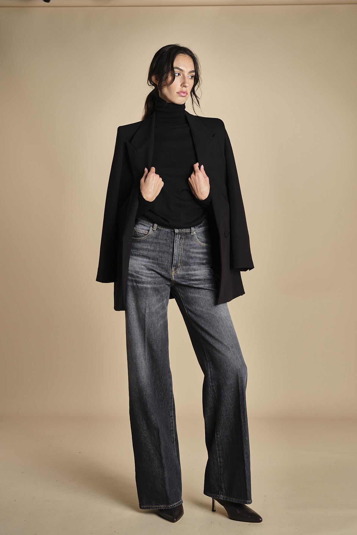denim lungo diritto CLARA OPENBLACK true avenue 