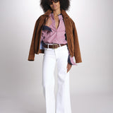 camicia a righe con collo guru MICA5630 BB milaura 