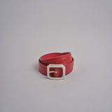 cintura con fibbia ottone 93340 ROSSO ARGENTOÙ milaura 