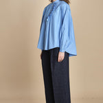 camicia con nervature e rouches FA BLUE laurence bras 