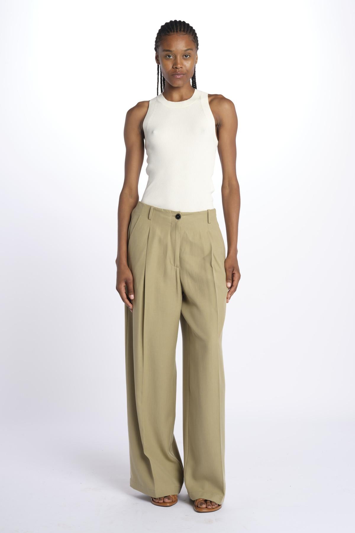 Pantalone over fluido 7207 29011 700 pomandère 
