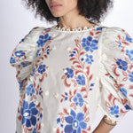 camicia voille m/c stampa a fiori 344127 RENATA SAND 26089 farm rio 
