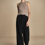 pantaloni in tela lana NOEMI BLACK true avenue 