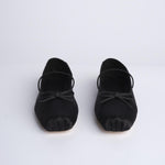 MIGNON ballerina in raso con punta quadrata F846SE1 BLK studio AMELIA 
