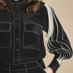 tuta con manica plisse BL_2269J BLACK bodice 