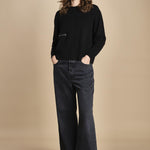 maglia girocollo con zip CESNIK NERO ba&sh 