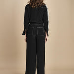 tuta con manica plisse BL_2269J BLACK bodice 