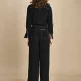 tuta con manica plisse BL_2269J BLACK bodice 