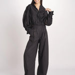 camicia in mussola con manica a sbuffo DIANA 4007 T0161 BLACK T0002 the latest 