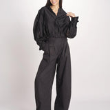 camicia in mussola con manica a sbuffo DIANA 4007 T0161 BLACK T0002 the latest 