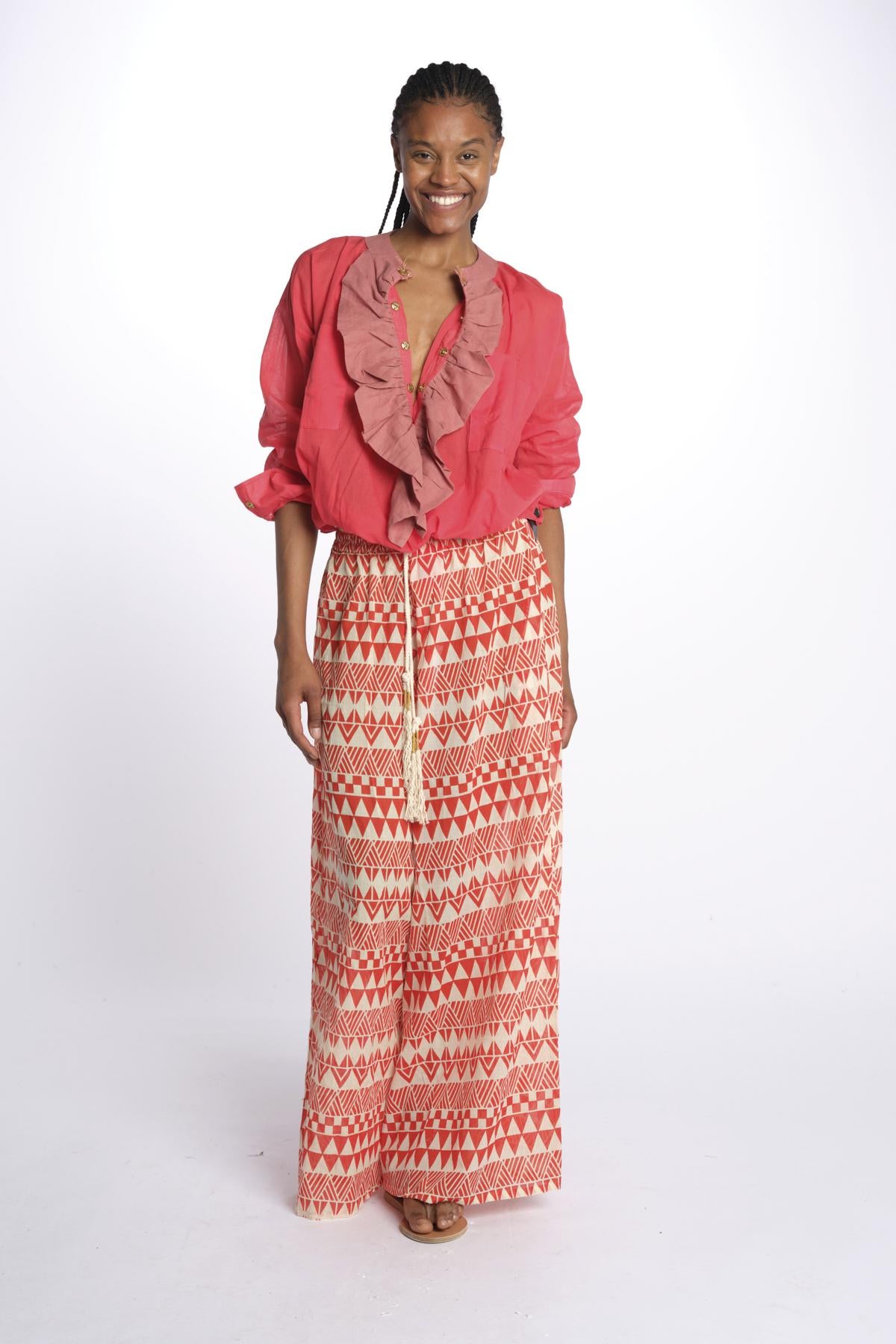 Camicia con rouches Frill Shirt FRS FLUORED yvonne s. 