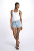 Shorts sfrangiato