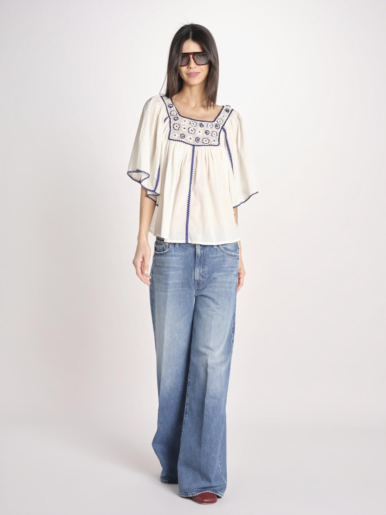 camicia con plastron ad uncetto MATI TEE MATI1TEE CREAM antik batik 
