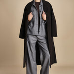 camicia in  flanella con tasche POLINE GREY true avenue 